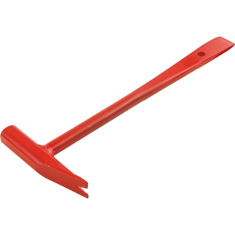 MARTEAU DE VITRIER – Modèle “Paris” – Longueur 26 cm – Acier résistant – Manche avec biseau pour démastiquer – Outil pour travaux du verre (1/2)