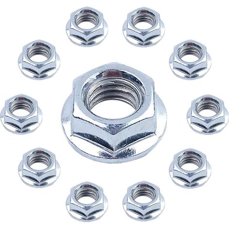 Adefol 10 écrous de tronçonneuse pour Husqvarna 346XP, 445, 450, 455, K1250, K1260, 51, 61, 154 et autres modèles, pièces de rechange universelles en acier inoxydable (1/5)
