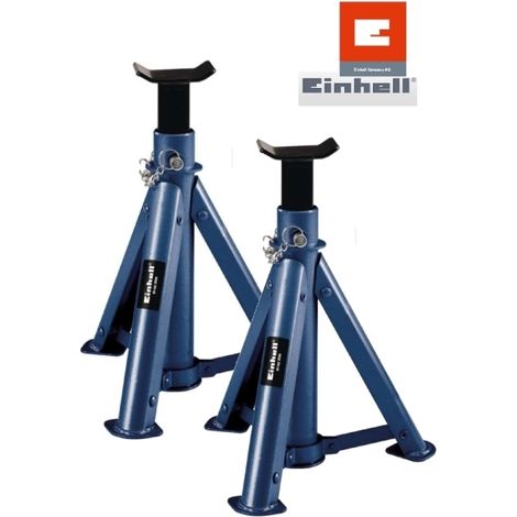 Cavalletti/Jack stand professionali 2 pz per auto/autoveicoli 3T/3000kg Einhell - BT-AS 3000