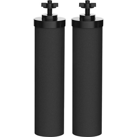 BB9-2 Kohlefilterstäbe, Schwerkraftfiltration, antibakterielle Entfernung von Restchlor, Schwermetallanpassung, Berkey-Edelstahlfilterzylinder (1/5)
