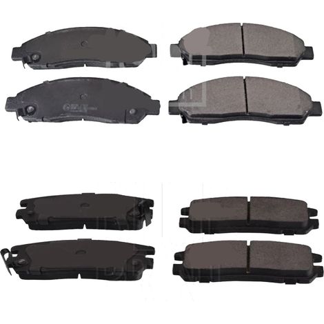KIT PASTIGLIE FRENO ANTERIORI E POSTERIORI compatibile con HONDA CIVIC VIII (FN,FK,FD,FA) / PASTIGLIE FRENANTI AUTO OEM FDB1859,FDB1862 / SOSTITUZIONE DIRETTA / BASSA POLVERE / SILENZIOSO