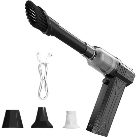Souffleuse à neige thermique portable et puissante de 1500 W avec dégivrage rapide pour allée, garage, extérieur et maison Compacte (15,5 cm) Noire (1/5)
