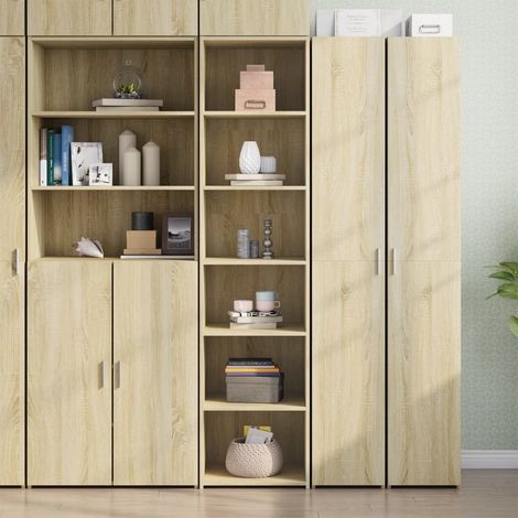 Highboard Sonoma-Eiche 45x41x185 cm Holzwerkstoff (1/5)