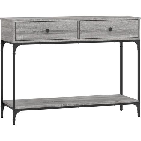 Maison Exclusive - Tavolino Consolle Grigio Sonoma 100x34,5x75cm Legno Multistrato