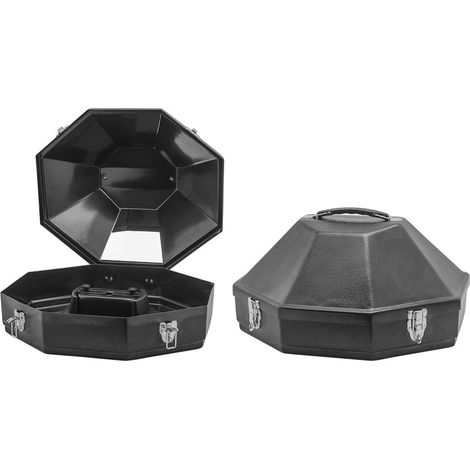 blu royal - Cappelliera Western in plastica rigida con chiusure metalliche e maniglia ergonomica (1/3)