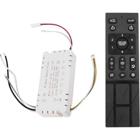 Kit Télécommande Ventilateur Plafond 6 Vitesses Gradation Lumière Compatible 110-265V-