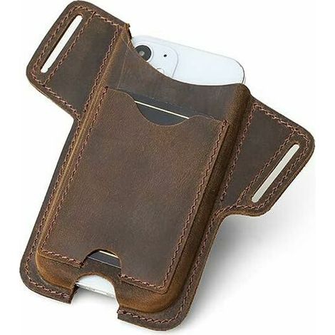 Handyhülle aus Leder für Herren, universelle Gürteltasche mit Schlaufe, Handytasche für Herren (1/5)