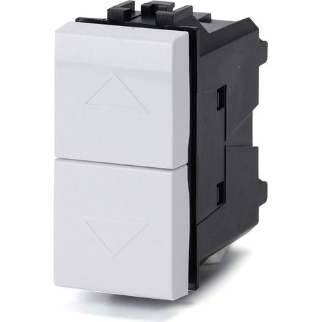 Doppio Pulsante con frecce 10A bianco compatibile anche con BTicino Livinglight (1/2)