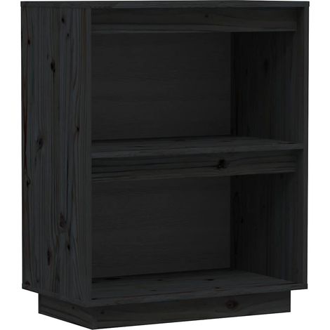 Maison Exclusive - Armoire console Noir 60x34x75 cm Bois de pin solide