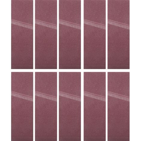 ViaGasaFamido 10pcs 533x75mm Ponçage Ceinture D'oxyde D'aluminium Ceinture Ponceuse Grit Bande Abrasive pour Le Bois De Polissage Des Métaux 21x3 Pouce 40-180 Grain(40),Toile Émeri (1/5)
