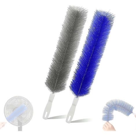 Aimant à poussière flexible 90° pour plafonds et ventilateurs tête microfibre réutilisable nettoyage ventilateurs lot de 2 (1/5)