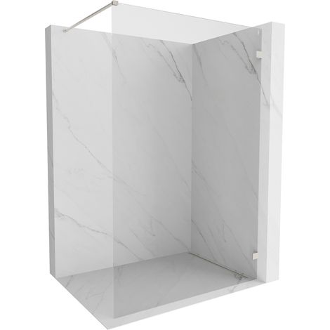 Paroi de douche Mexen Lunar Walk-in droite 100 x 200 cm, transparent 8 mm, nickel brossé - 830-100-000-97-00-P (1/5)