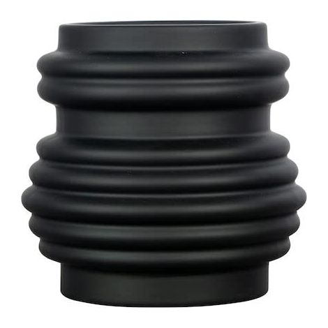 Vase Mila S en céramique avec Caoutchouc Noir