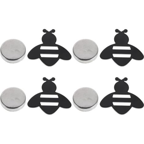Pinces Magnétiques Coupe-Vent et Résistantes Lot de 4 en Acier Inoxydable d'abeille, Poids pour Nappes de Fête pour Pique- et Mariages (1/5)