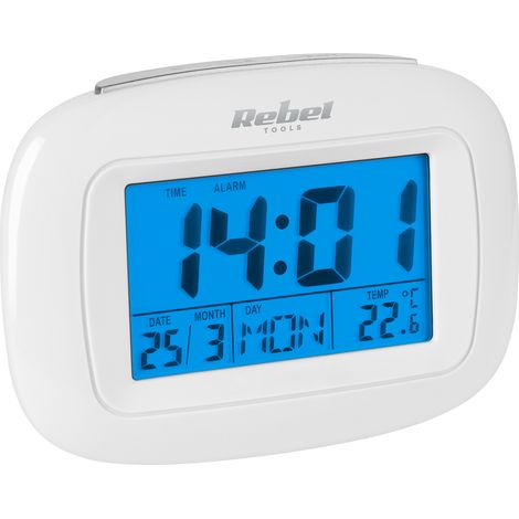 Orologio multifunzione, termometro, ora, data, sveglia, temperatura, giorni della settimana (1/3)