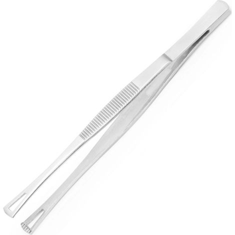 Pince à épiler de cuisine à pointes carrées et trous 145 mm - Hendi 680162