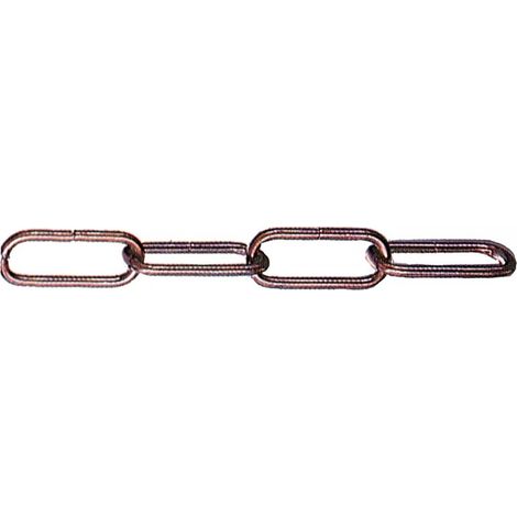 15 mt catena fune filo tondo per lampadari fari esterno 3,7 mm ottonata