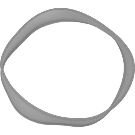 Guide de coupe de cheveux lavable en silicone gris pour une meilleure efficacité et une coupe de nuque efficace à domicile (1/5)