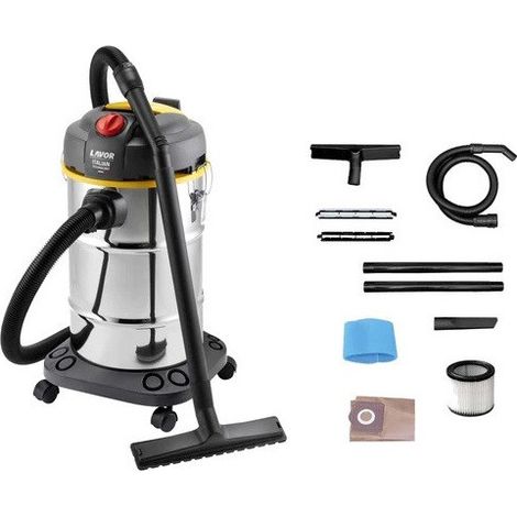 [JAMAIS UTILISÉ] Aspirateur eau et poussières Lavor WTP 30 X 1600W cuve inox 30L avec accessoires