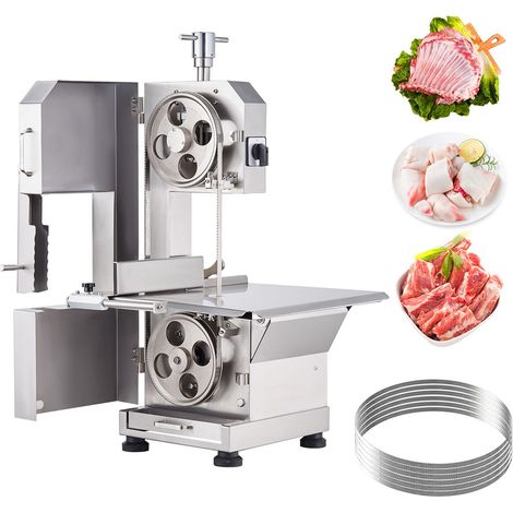 Scie à os électrique professionnelle 2200 W, machine à scier la viande en acier inoxydable pour boucherie et restaurant (1/5)