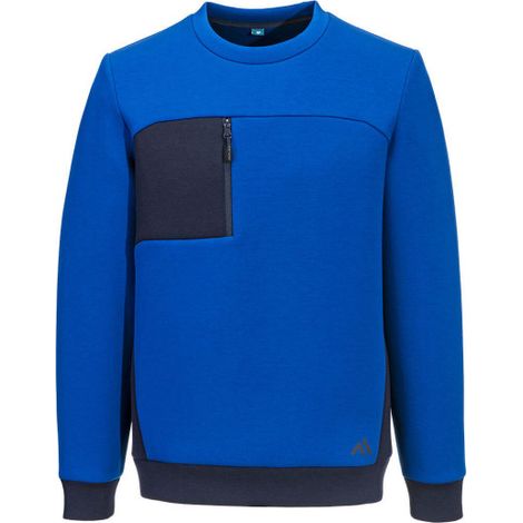 Chaqueta en tejido transpirable y absorbente de humedad KX377 L Cuarzo / Azul marino oscuro (1/2)