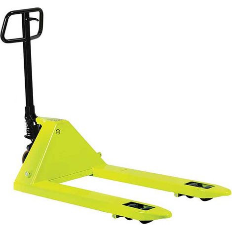 Transpallet manuale verde con rulli, forche 1150x685 mm con portata 2,5 tonnellate - Merci fragili - TEB45AVY100