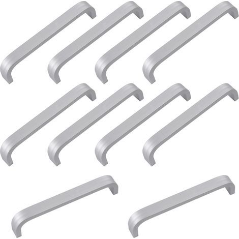 Poignée de Meuble Cuisine Inox Porte Cuisine Poignet Tiroir en Aluminium Bâton Exterieure Avec 20 Vis Pour Armoire Porte Placard-10 (1/5)
