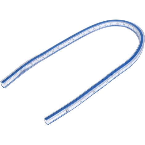 Flexible Curve Ruler Plastic Metric Scale Soft Measuring Tool for Drawing and Sewing40cm Flexible Curve Ruler (1/5)