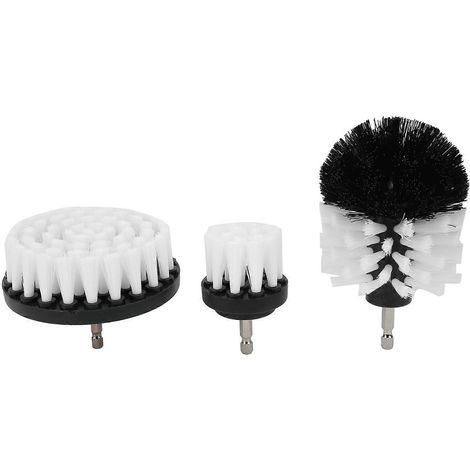 3-teiliges Bohrmaschinenbürsten-Set, Reinigungszubehör aus Nylon für Badewanne, Fliesen und Toilette