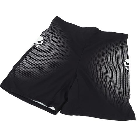 Short de sport homme noir XL pour boxe et randonnée, coupe droite, taille mi-haute, élastique, design imprimé (1/5)