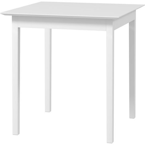 Mesa De Comedor Mesa De Cocina Mesa De Comedor Cuadrada Para 2 Personas, Mesa De Salón De Madera, Para Cocina, Comedor, Blanco, 75 X 75 X 76 Cm (1/5)