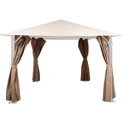Replacement Curtains set for Venice 2.5 x 2.5m Mocha