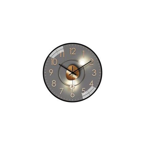 Moderne 20 cm Wanduhr, geräuschlos, batteriebetrieben, für Wohnzimmer, Schlafzimmer, Küche, Büro, Klassenzimmer