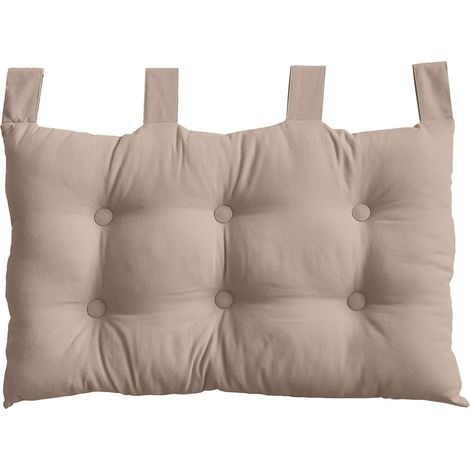 Coussin Tête de Lit Uni "Panama" 70cm Naturel
