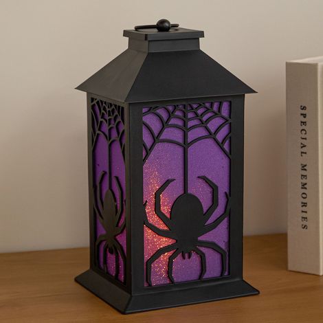 32cm Battery Powered Light up Spider Halloween Lantern with LEDs (1/5)