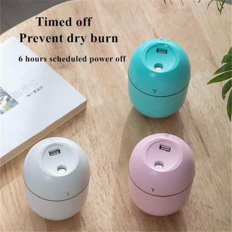Mini humidificateur gris USB et diffuseur d'huiles essentielles, portable pour maison et voiture (1/3)