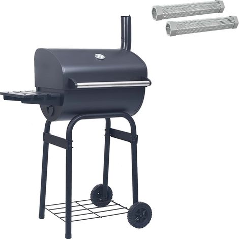 Charcoal Grill 75 x 48 x 120 cm Silver vidaXL (1/5)