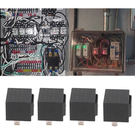 4 relais 24V JD2914 à 5 broches pour voitures, camions, fourgonnettes, motos et bateaux à moteur. (1/5)