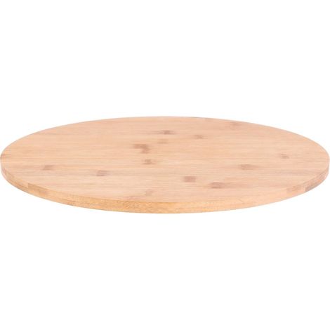 Plateau pivotant en bambou 35 cm – Présentation élégante pour gâteaux et apéritifs – Idéal pour tables modernes – Cook Concept (1/5)