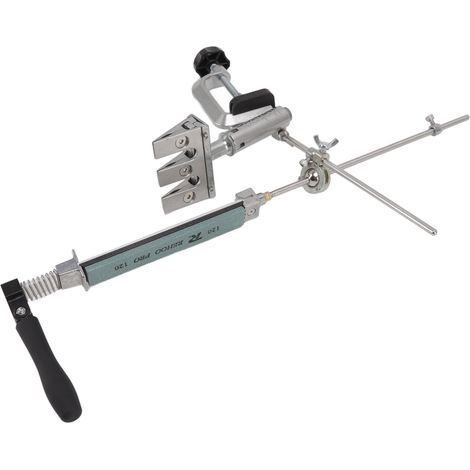 Affûteur de couteaux à angle fixe en métal avec tige de traction et kit de pierres à aiguiser 120 320 600 1500 grains (1/5)