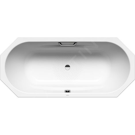 Kaldewei Ambiente - Baignoire Vaio Duo 8 953, 180x80 cm, avec trous pour les poignées, antidérapante, effet Perl, blanc 233310223001 (1/4)