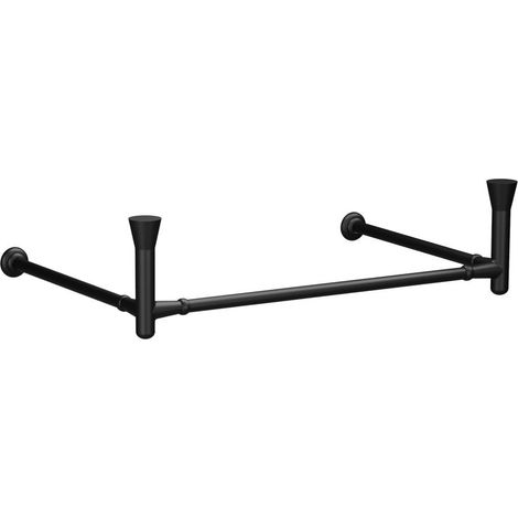 THE NEW YORKER construction murale articulée pour lavabo 80cm, noir mat