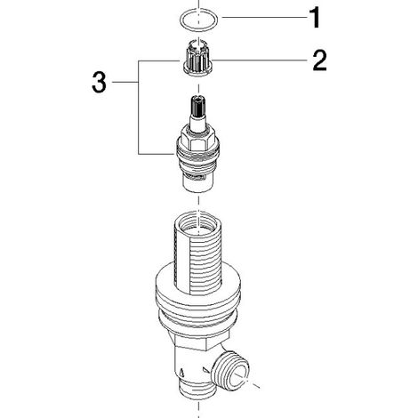 Dornbracht 9017110405390 robinet à disque latéral pièces détachées (1/3)