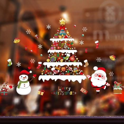 Une autre décoration de Noël, Noël, Noël et Noël, sticker mural 130 cm x 80 cm pour salon, chambre, bureau, couloir décoré avec livret