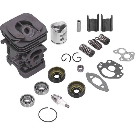 Kit cylindre-piston 39 mm pour tronçonneuse Husqvarna 235, 236, 236E, 240 et 240E : roulement à aiguilles, ressort et ensemble cylindre-aiguilles. (1/5)