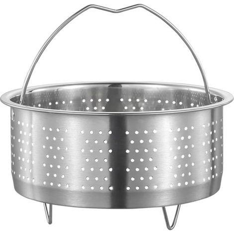 Panier Vapeur en Acier Inoxydable 22Cm Panier pour Autocuiseur Insert Steaming Rack Passoire Passoire pour Cuisinière Marmite (1/5)