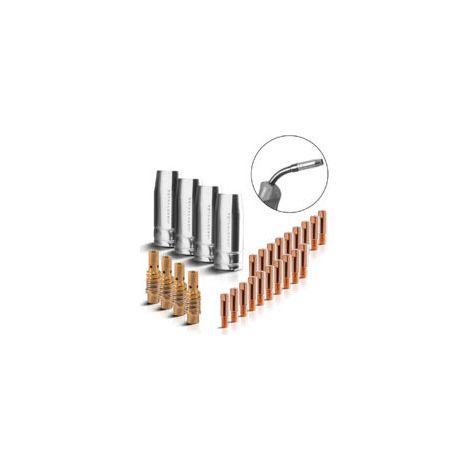 STAHLWERK Pièces d'usure MIG MAG 28 pcs AK15/MB15 AK14/MB14 Torche de soudage
