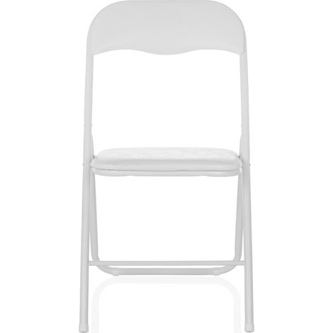 [GEBRAUCHT] B-Ware Hjh Office Tudela Basic Pvc Weiß Konferenzstuhl Besucherstuhl Klappstuhl Stuhl