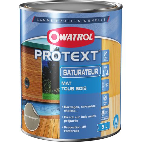 PROTEXT Gris vieux bois saturateur - 5L (1/5)