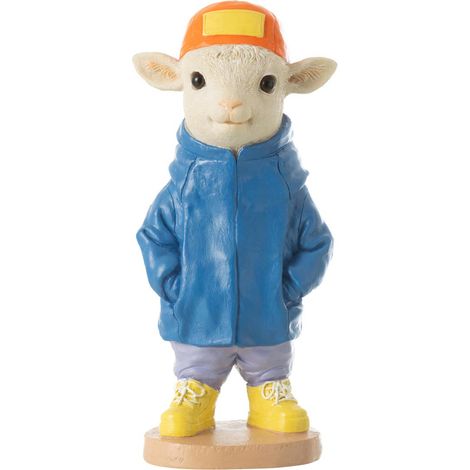 Statuette Mouton Déco "Fashion" 27cm Multicolore (1/5)